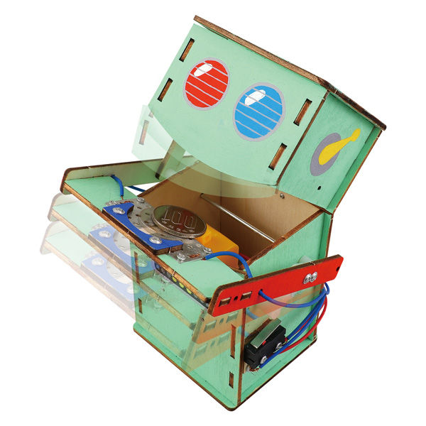 アーテック コインを食べる!?木製貯金箱ロボット工作キット 55440 1