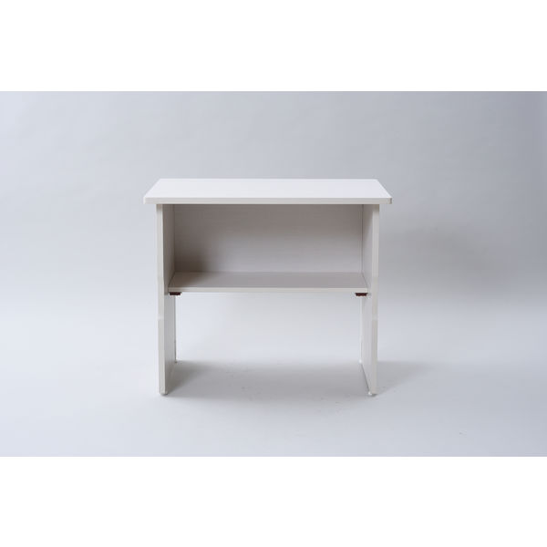 YAMAZEN 木製折りたたみテーブルMOT-8045(WW) 1台（直送品