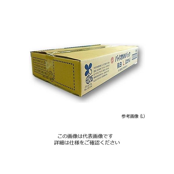 中川製袋化工 レジ袋 バイオNNパック25 乳白 ブロックシール付 1，000