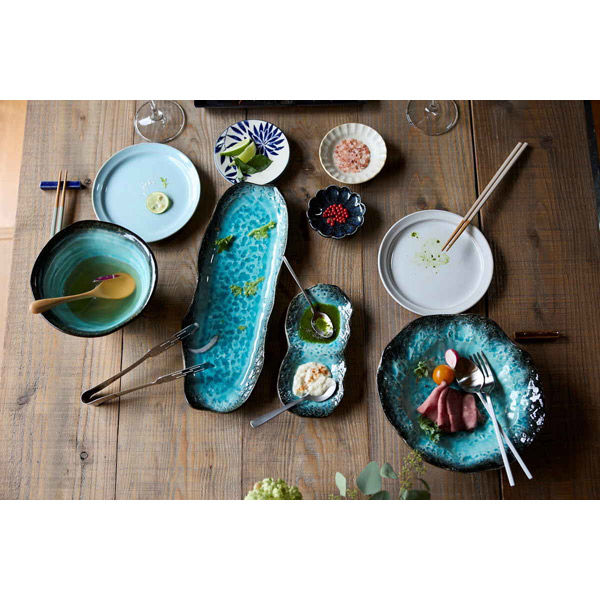 南島焼　カレー皿　奈美ロリマーさん作品 Nantouyaki Catherine Lorimer