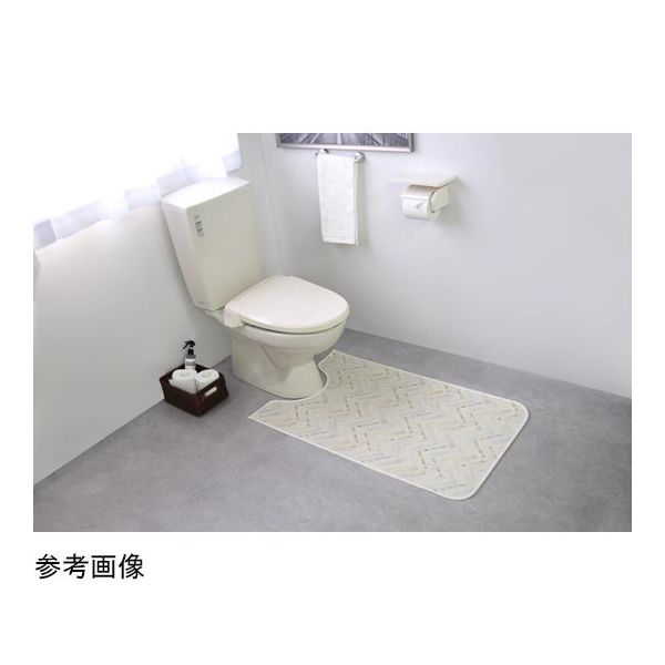 アズワン 拭けるマットシリーズ モザイクタイル トイレマット 800×1450mm(耳長) 65-6890-82 1個（直送品）