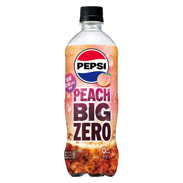 サントリーフーズ ペプシBIG ZERO PEACH 600ml 1箱（24本入