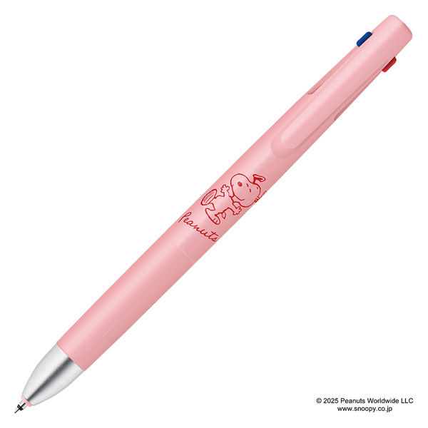 ゼブラ 3色ボールペン ブレン3C 0.5mm スヌーピー2 コーラル