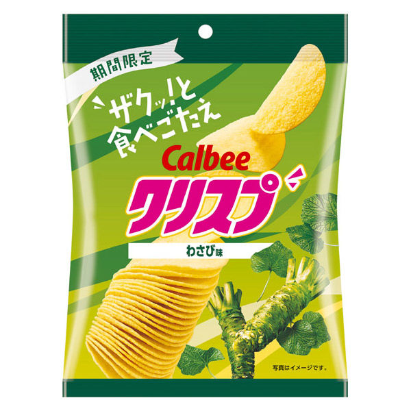 ポテトチップス 食べきりサイズ クリスプ わさび味 45g 1セット