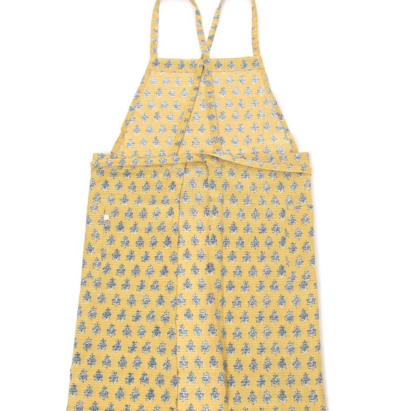 ブロック風ドビーエプロン イエロー studio CLIP - アスクル