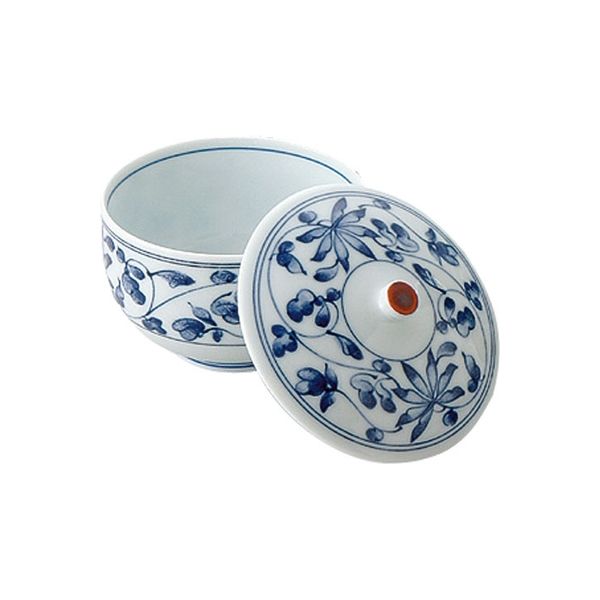 ピーアンドエス 蓋付煎茶碗 10302 染唐草 5客揃 1セット（直送品
