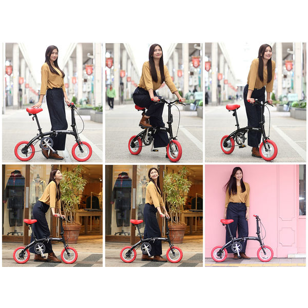 送料無料 GRAPHIS(グラフィス) 折りたたみ自転車 12インチ