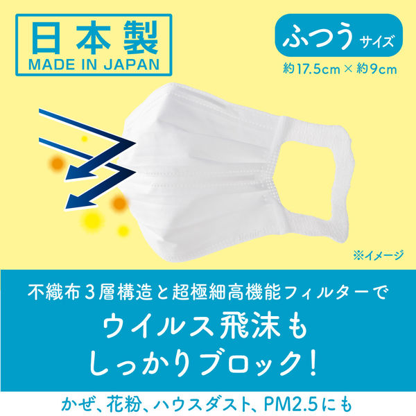 大王製紙 エリエール ハイパーブロックマスクムレ爽快小さめサイズ 使い捨て　不織布　1箱（30枚入）【日本製】 833151