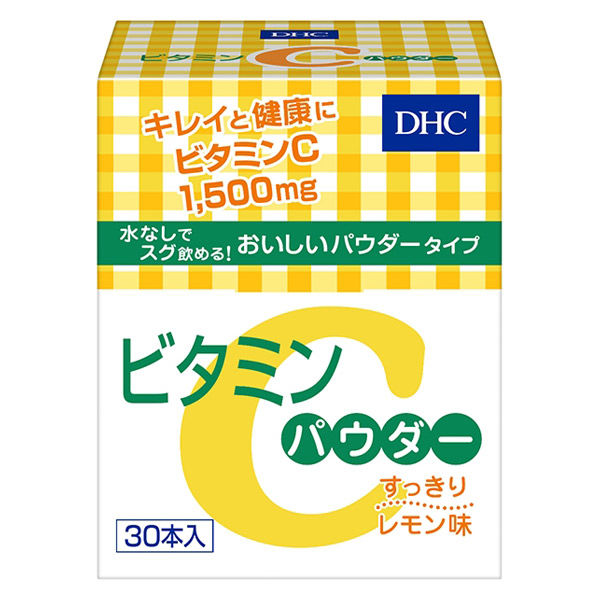 DHC ビタミンCパウダー 30本入×3個 粉・スティック 美容 ディーエイチシー サプリメント - アスクル