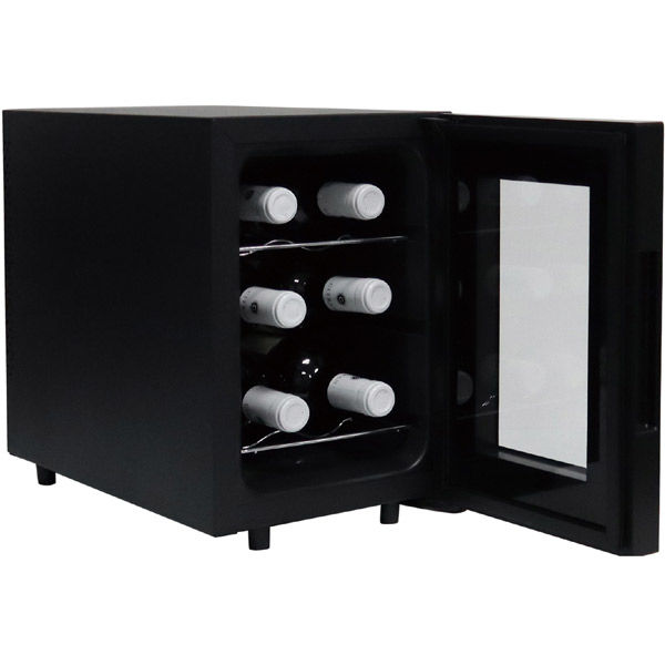 池商 ワインクーラー6本収納 RA-WC6 ブラック 1台（直送品） - アスクル