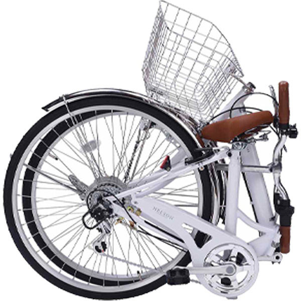 池商 26インチ折畳シティサイクル 6段変速オートライト MC550