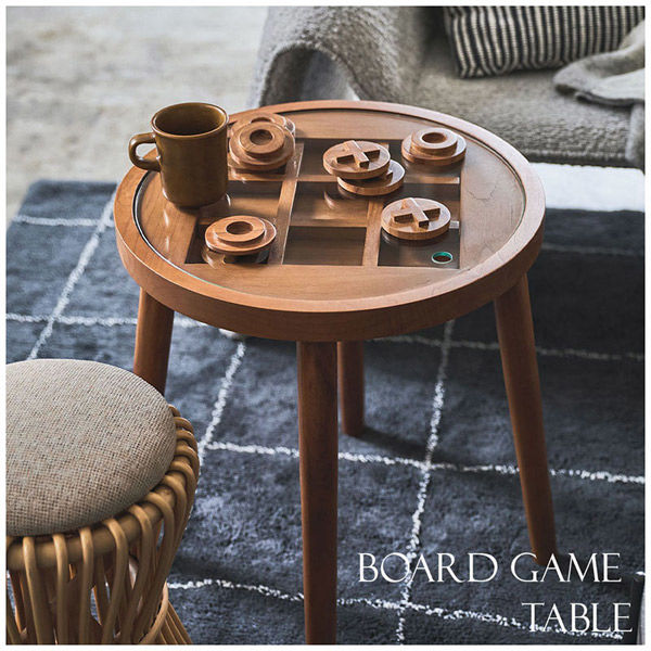 サイドテーブル　ボードゲームテーブル　GT-780BR　コレクションテーブル 東谷 ボードゲームテーブル GTー780BR 212547 1台（直送品