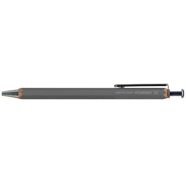 北星鉛筆 鉛筆屋のボールペン W 灰 W-600GY 1本（直送品） - アスクル