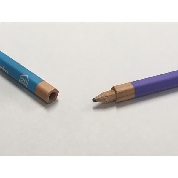 北星鉛筆 ゼロウェイスト つなぐ鉛筆4本組 2B ZW4-2B 1セット(1セット