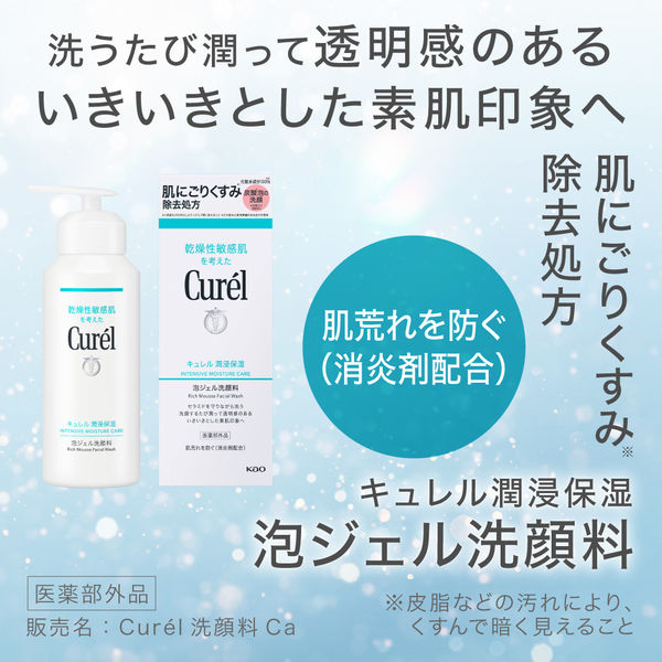 Curel（キュレル） 潤浸保湿 泡ジェル洗顔料 200g 花王 - アスクル