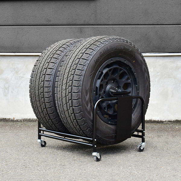 足立製作所 SUV用タイヤラック 大型タイプ【横置き2個組・カバー 足立製作所 SUV用タイヤラック 大型タイプ【横置き2個組・カバー