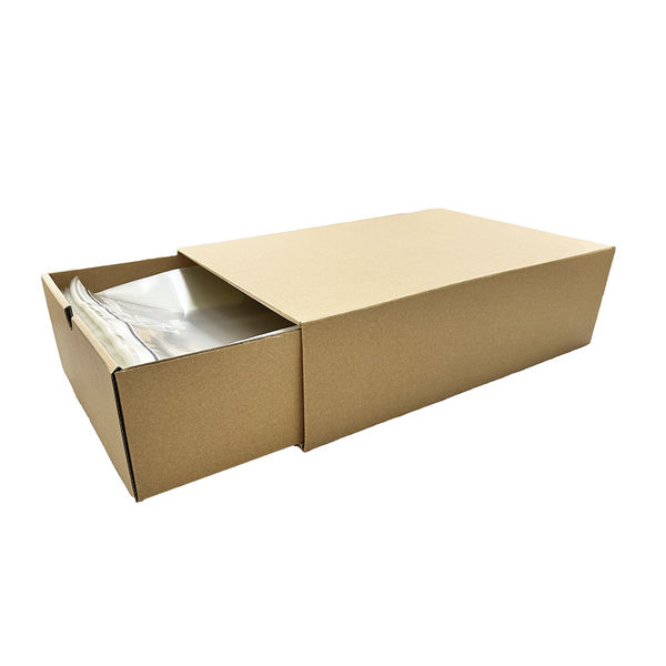 今村紙工 引き出しBOX収納 OPP袋（テープ付き） A4サイズ 透明封筒 1