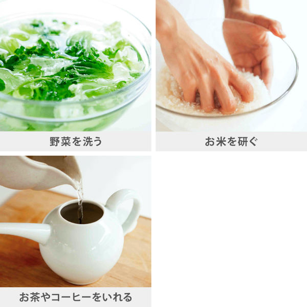 タカギ 家庭用浄水器 ナチュラル本体セット+交換カートリッジ1個付