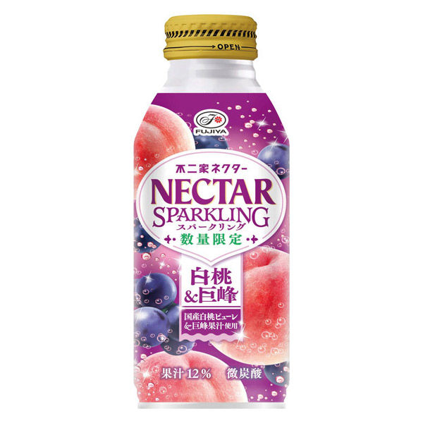 伊藤園 不二家 ネクタースパークリング白桃&巨峰 380ml 1セット（48缶
