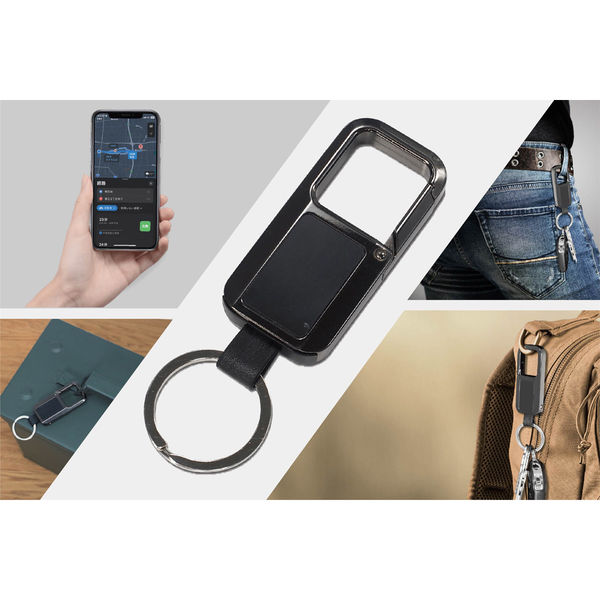 HAC Apple社正規認定品 iPhone専用カラビナ付きサーチタグ HAC-4719 1