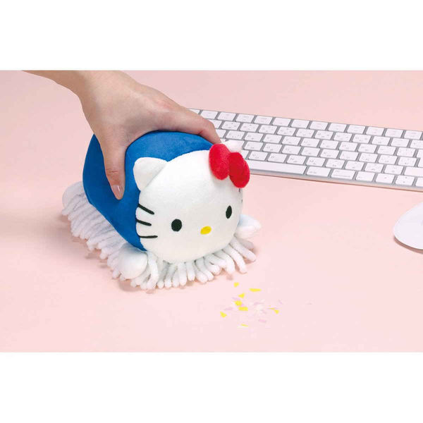 【新品】サンリオ ハローキティ お掃除　ハンドルモップ　モップスリッパ スケーター ぬいぐるみモップ 掃除 ハローキティ （ ハンディ