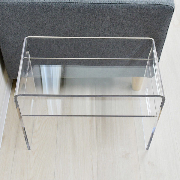 足立製作所 2WAYアクリルサイドテーブル【縦横兼用】 A182 1個（直送品
