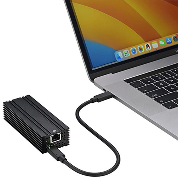 Thunderbolt3/4/5・USB4専用 10GbE LANアダプター GP-CR4510GH/B 1台