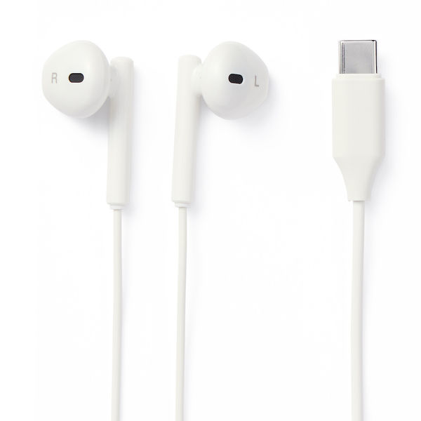 無印良品 モバイルイヤホン マイク付 USBーCタイプ ホワイト MJ