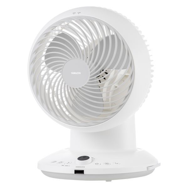 新品未使用箱不良　山善　20cm DCサーキュレーター YAR-CD204(W) YAMAZEN 20cm DCサーキュレーター 360度首振り リモコン お手入れ簡単