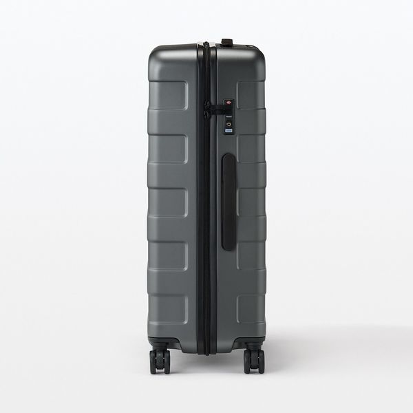 無印良品 バーを自由に調節できる ハードキャリーケース 75L グレー