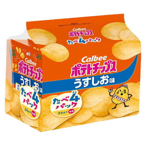 スナック菓子 ポテトチップス うすしお味 たべよんパック 24g×4袋入 1