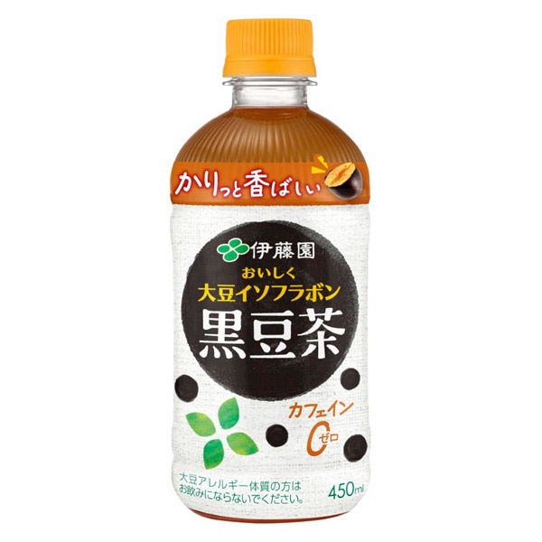 伊藤園 おいしく大豆イソフラボン黒豆茶 450ml 1箱（24本入） - アスクル