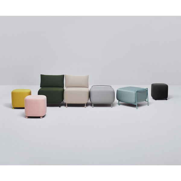 組立設置込】コクヨ エニーソファー スツール ホワイトブラウン NAN