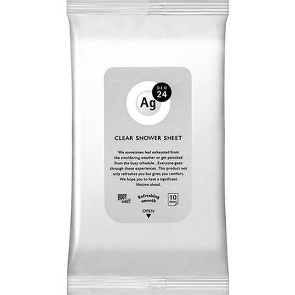 4901872464791 【36個入】 エージーデオ24 クリアシャワーシート 無香料 10枚 93944【キャンセル不可】 ファイントゥデイ エージーデオ24 クリアシャワーシート 無香料 775602
