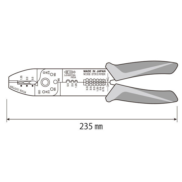 電装圧着工具 FK2A 1丁 ロブテックス（直送品） - アスクル