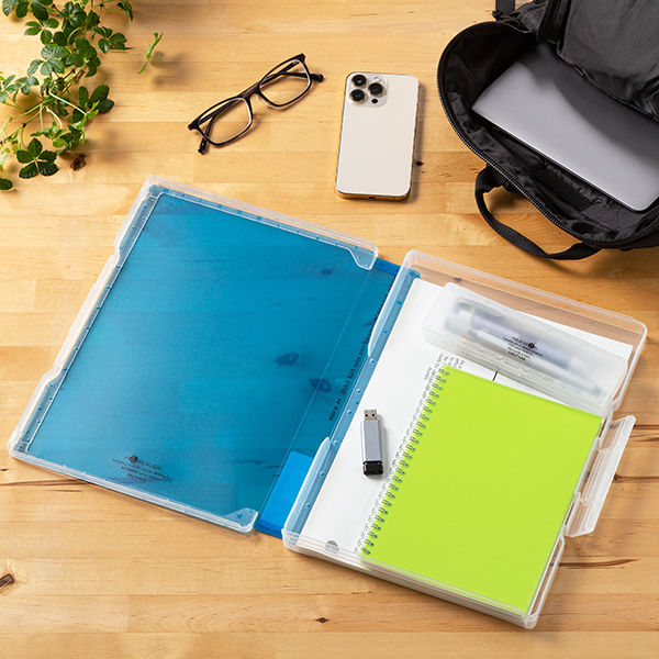 リヒトラブ ファイルケース A4 青 A5029-8 1冊 - アスクル