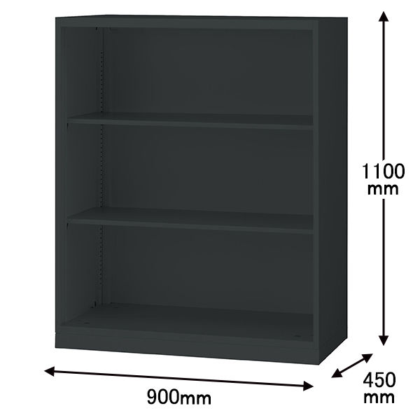 オカムラ スチール収納VILLAGE オープン（シェルビング） 3段 本体（下