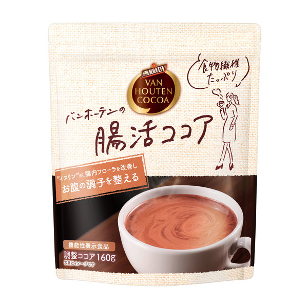 片岡物産 バンホーテンの腸活ココア 1セット（160g×3袋） - アスクル