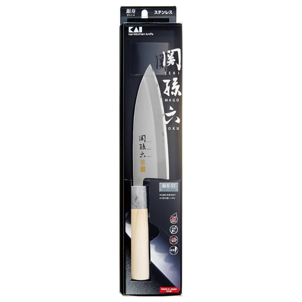 アウトレット】貝印 関孫六 銀寿 ステンレス 和包丁 出刃 150mm AK5061