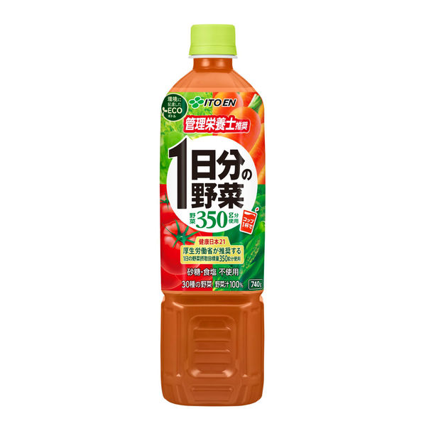 伊藤園 1日分の野菜 740g エコボトル 1セット（30本）【野菜ジュース 