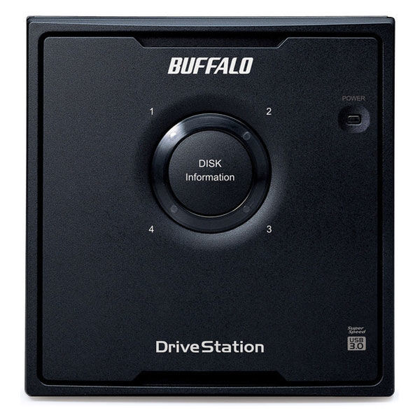 外付けHDD 8TB 4ドライブ ドライブステーション HDD HD-QL8TU3/R5J 1台