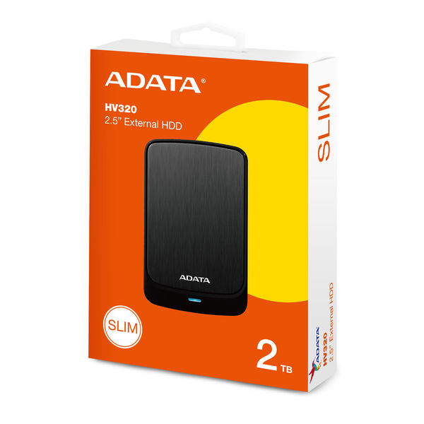 ADATA 外付けHDD AHV320ー2TU31ーCBKーI 1台 - アスクル