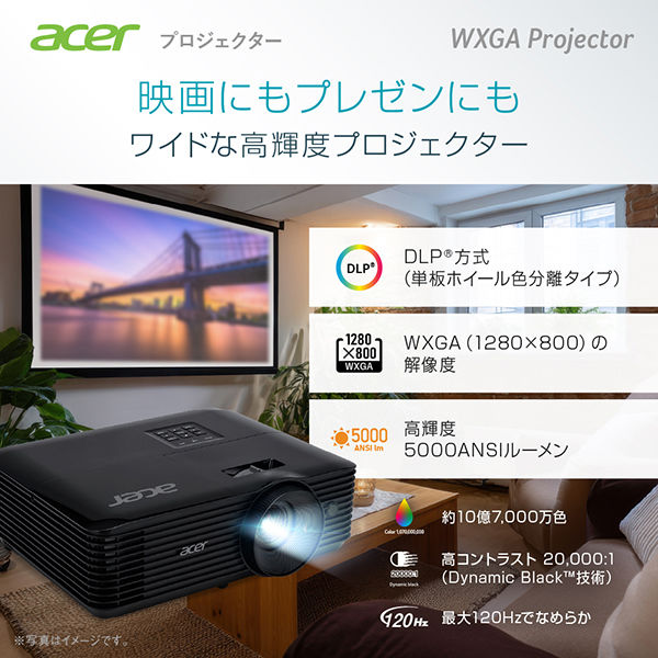 Acer X139Wi DLPプロジェクター 1台（直送品） - アスクル