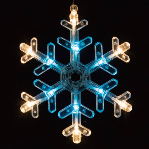 ストア・エキスプレス LED 6連 スノーフレークカーテンライト 144球 ジュエル 7892-868 1セット 58-70-5-2（直送品）