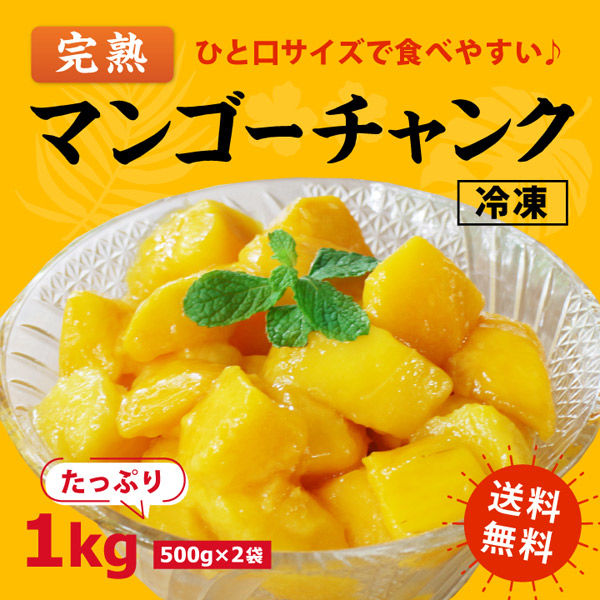 よくばり冷凍完熟マンゴーセット1kg(500g×2袋)　冷凍マンゴー　冷凍食品（直送品）