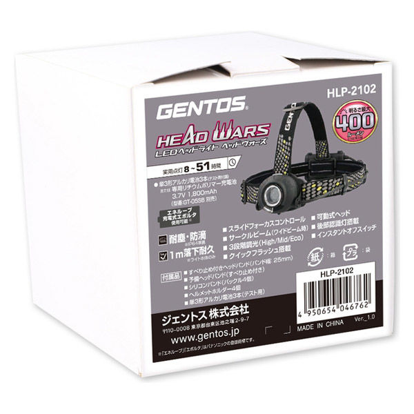 GENTOS LEDヘッドライト しけ HLP-2304