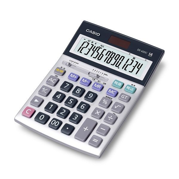 カシオ計算機 CASIO 本格実務電卓 DS-40DC 日数・時間計算 1セット(3個