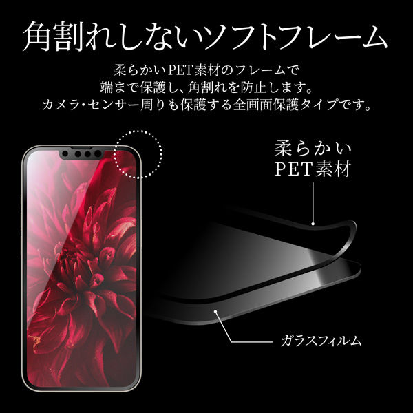 iPhone 14/13/13 Pro ガラスフィルム「GLASS PREMIUM FILM」 全画面