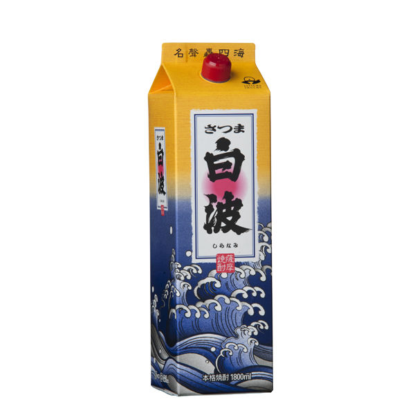 さつま白波 白 25度 1.8L パック 2本 芋焼酎 薩摩酒造 - アスクル