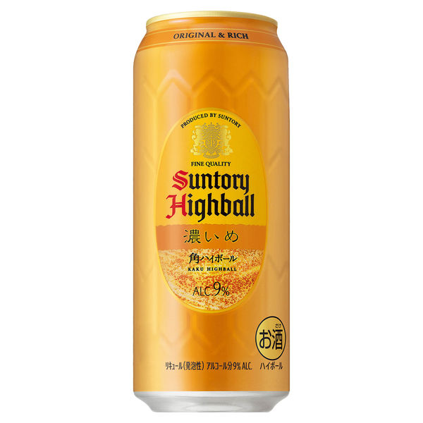 ハイボール 角ハイボール 濃いめ 500ml 1ケース（24本） 缶ハイボール
